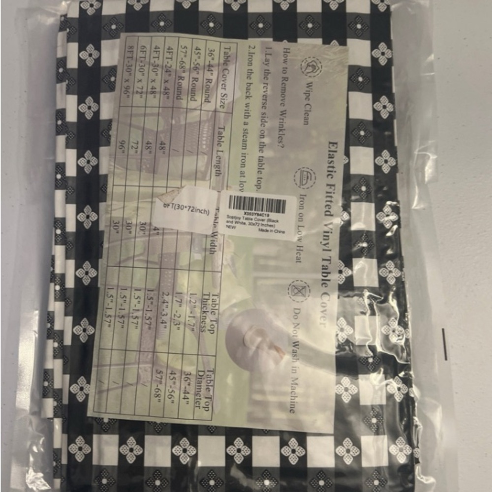 Tablecloth  Rectangle Vinyl  Fitted - Picture 2 of 3